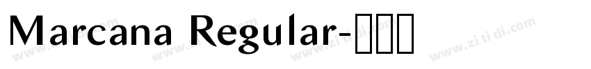Marcana Regular字体转换
